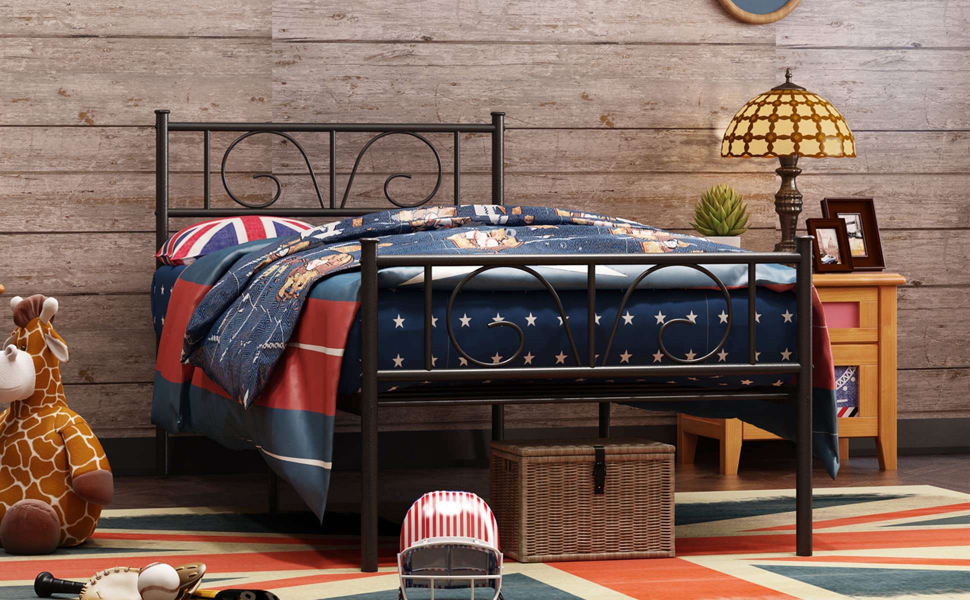 Twin Bed Frames for Teen Twin Size Beds Mattress Foundation with 12