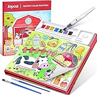 Vista 11 de JoyCat Libros de pintura con agua para colorear para niños pequeños, juegos de pintura de acuarela para niños de 3 a 5 4 a 8 años, actividades