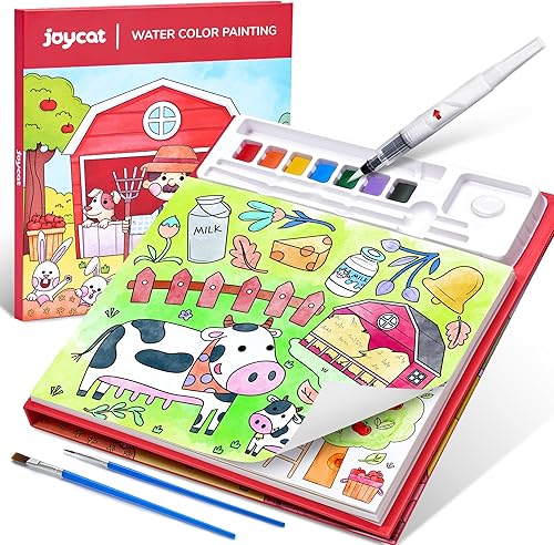 Vista 12 de JoyCat Libros de pintura con agua para colorear para niños pequeños, juegos de pintura de acuarela para niños de 3 a 5 años, 4 a 8 años, actividades
