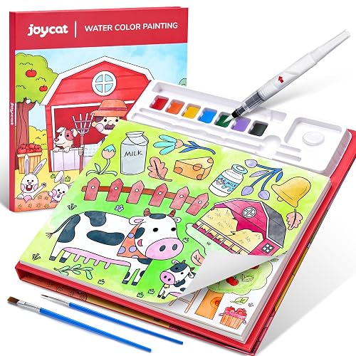 JoyCat Paint with Water Coloring Books for Toddlers (Farm)