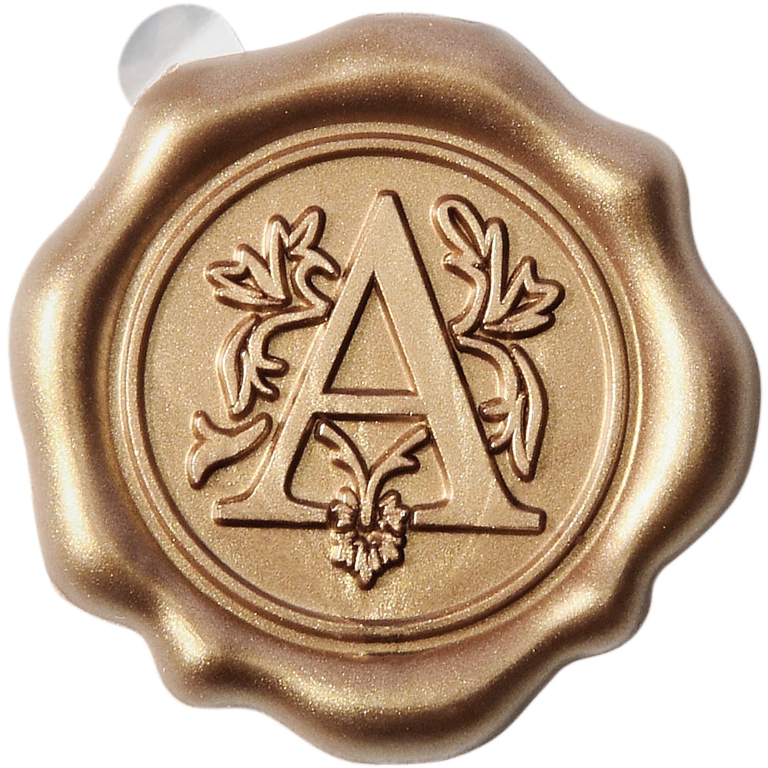 50pcs Gold Wax Seal Stickers - Self-Adhesive Seals For Wedding Invitations & Gifts