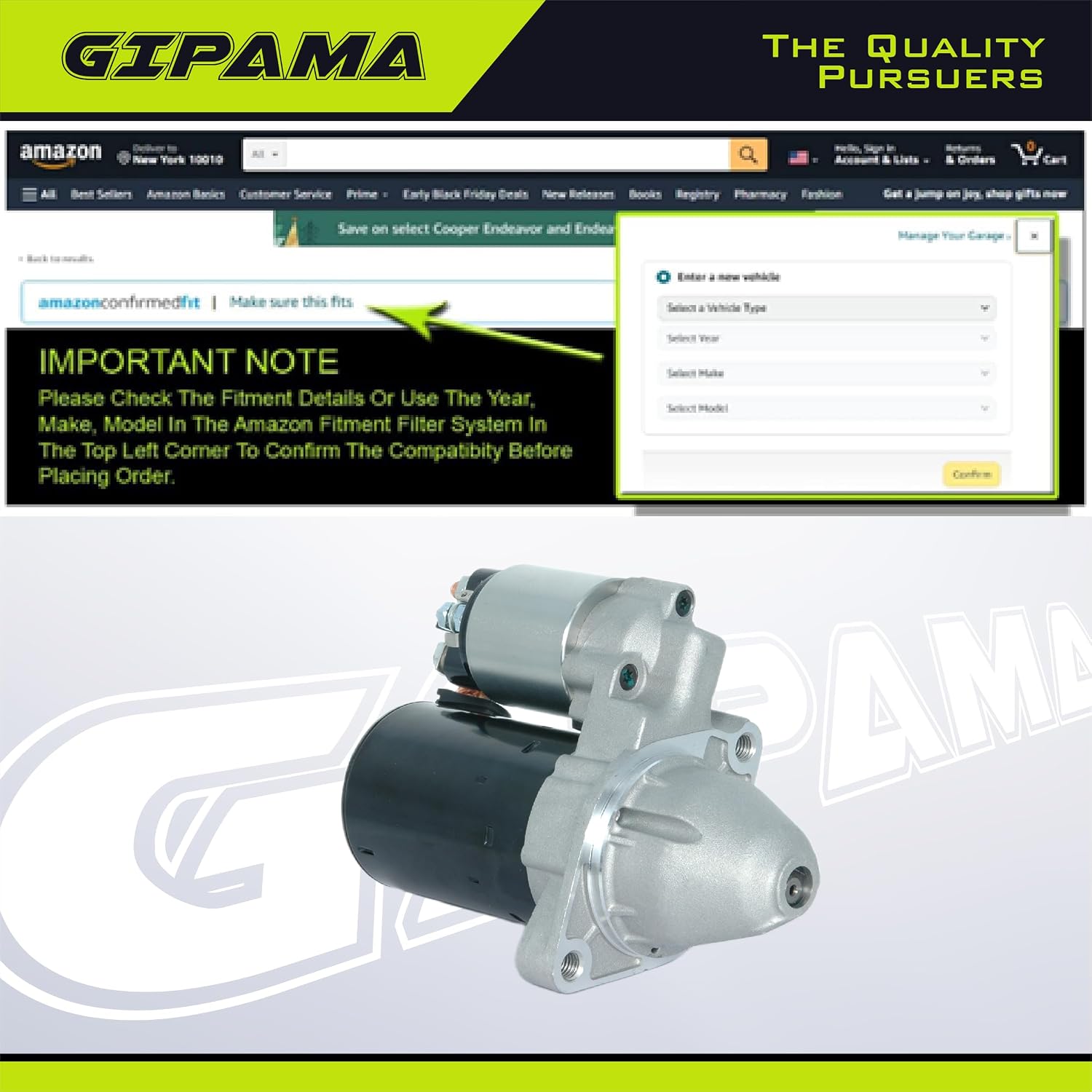 17920N Starter for Mercedes-Benz C200 2004 L4 1.8L;Mercedes-Benz C230 2003-2005 L4 1.8L;Mercedes-Benz C250 2010 V6 2.5L, 2012-2015 L4 1.8L;Mercedes-Benz SLK250 2012-2015 L4 1.8L