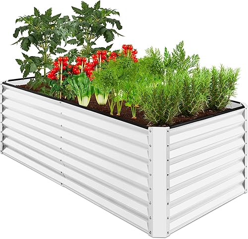 Miniatura 61 de Best Choice Products Cama de jardín elevada de metal para exteriores de 6 x 3 x 2 pies, maceta de raíces profundas para verduras, flores, hierbas