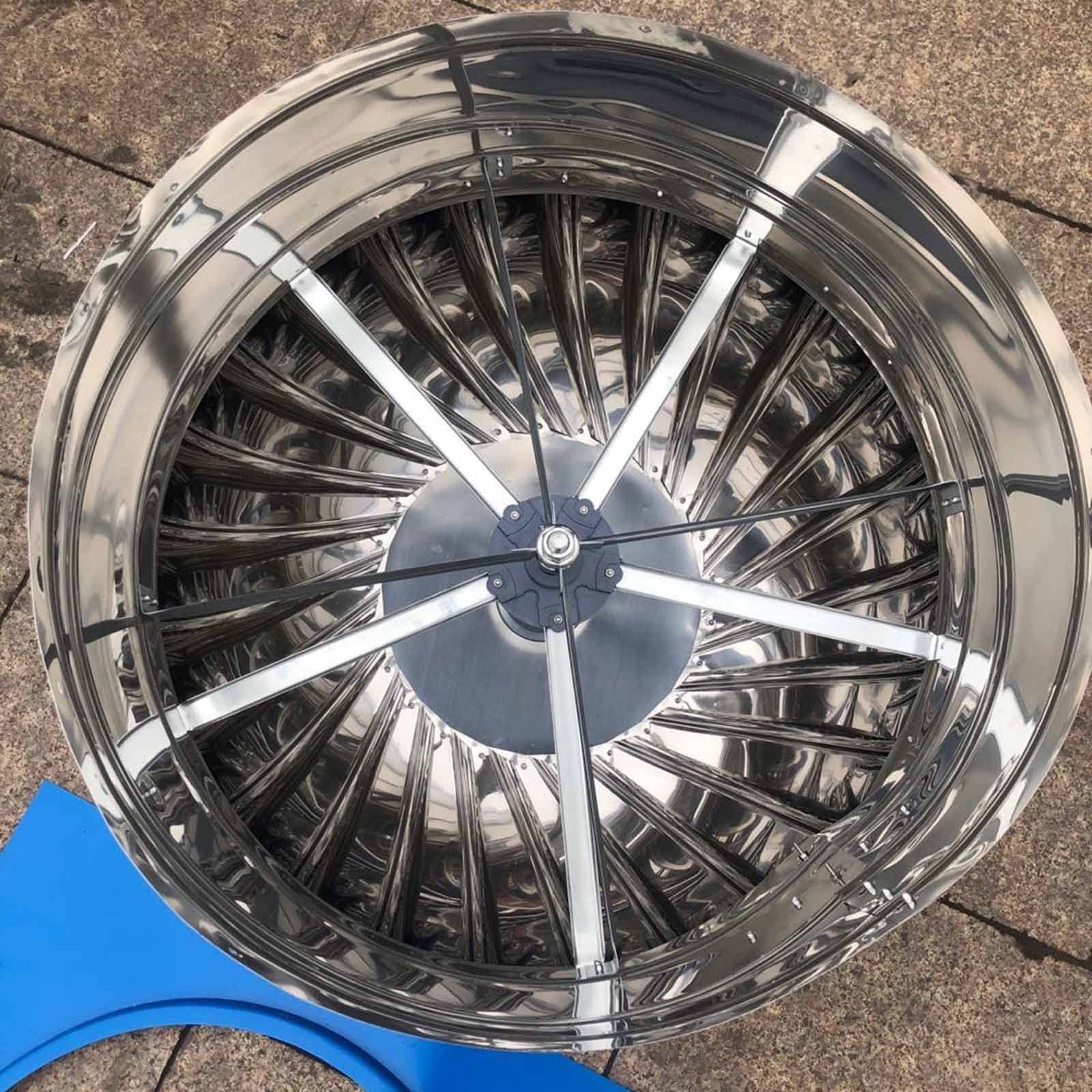 Rotat Comignolo cappello, Cappello rotante per camino in acciaio inox，acciaio inox 304 Cowl uccello Guard Spinner，Cowl cappello con Claw base Energy Sav,tetto Ventilator (Misura: 400mm/15.74in)