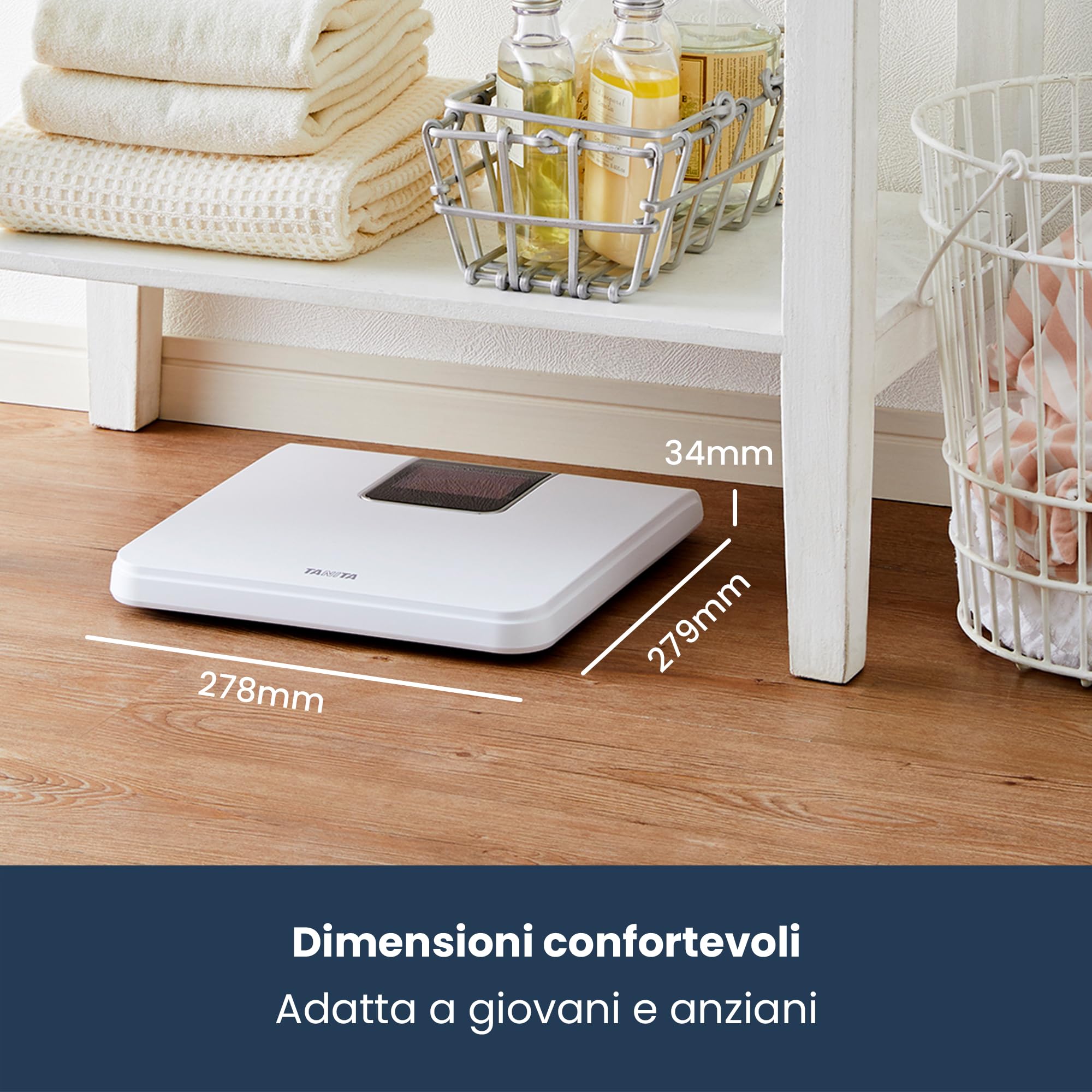 TANITA HD-395 Bilancia Pesapersone Digitale Classica Bianca