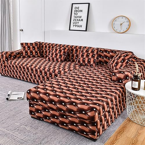 Miniatura 8 de Fundas para sofá de 1234, fundas para sofá modular de esquina, funda de sofá en forma de L, juego de fundas antideslizantes para mascotas, protector