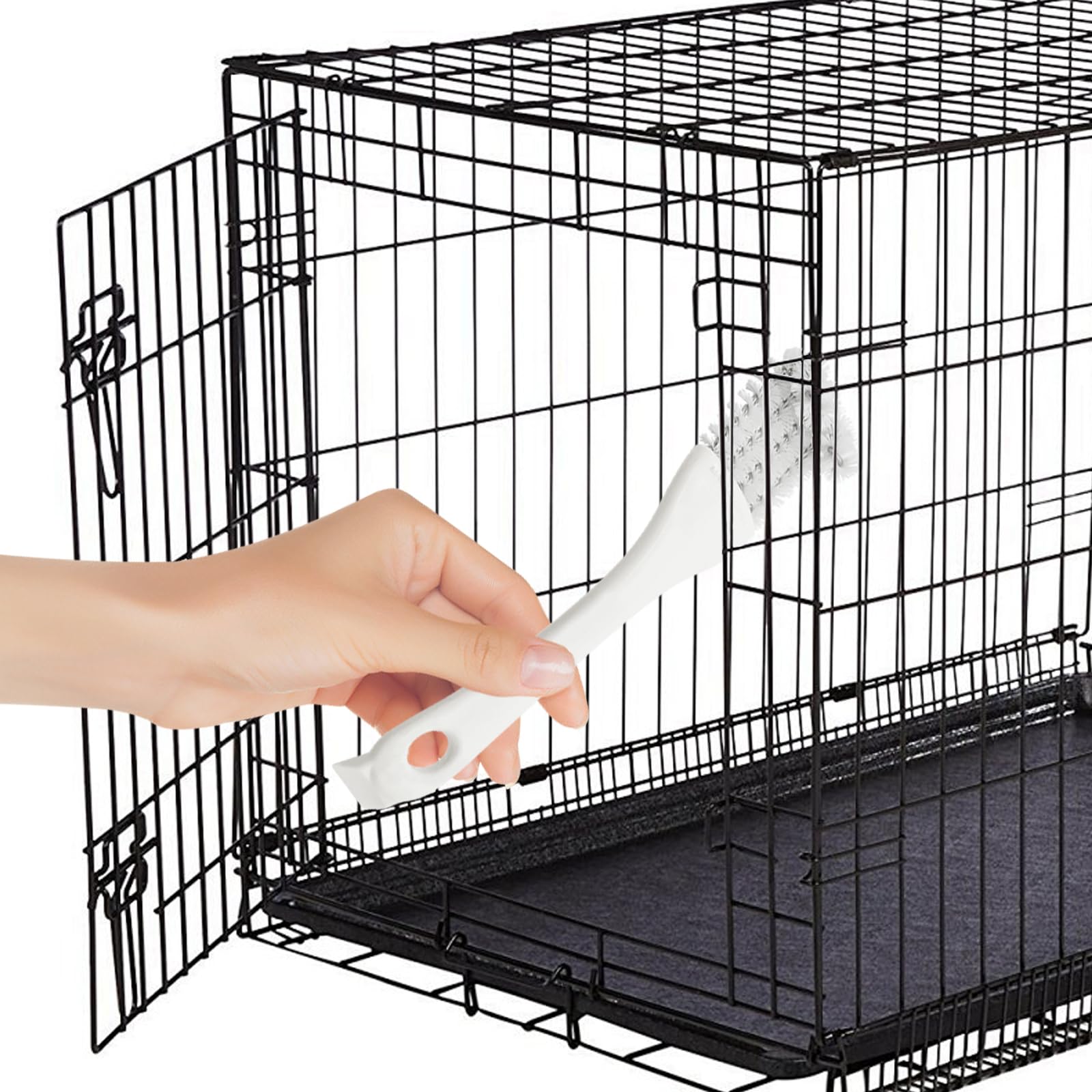 2 pezzi di paletta per la pulizia di gabbie per uccelli con manico lungo, accessori per gabbie per uccelli, per una migliore pulizia degli escrementi di uccelli da gabbie per animali domestici