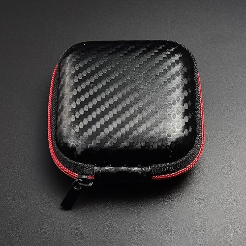 Miniatura 6 de Water Carbon Fibers Travel Pouches Zippers Bag Square Headsets Storage Case for Electronics Accessories Charging Cord Pouch