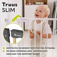 Bezpečnostná zábrana Lionelo Truus Slim, montáž tlakom do otvoru so šírkou 75 – 105 cm, výška 77 cm, obojsmerné otváranie, bez vŕtania 6