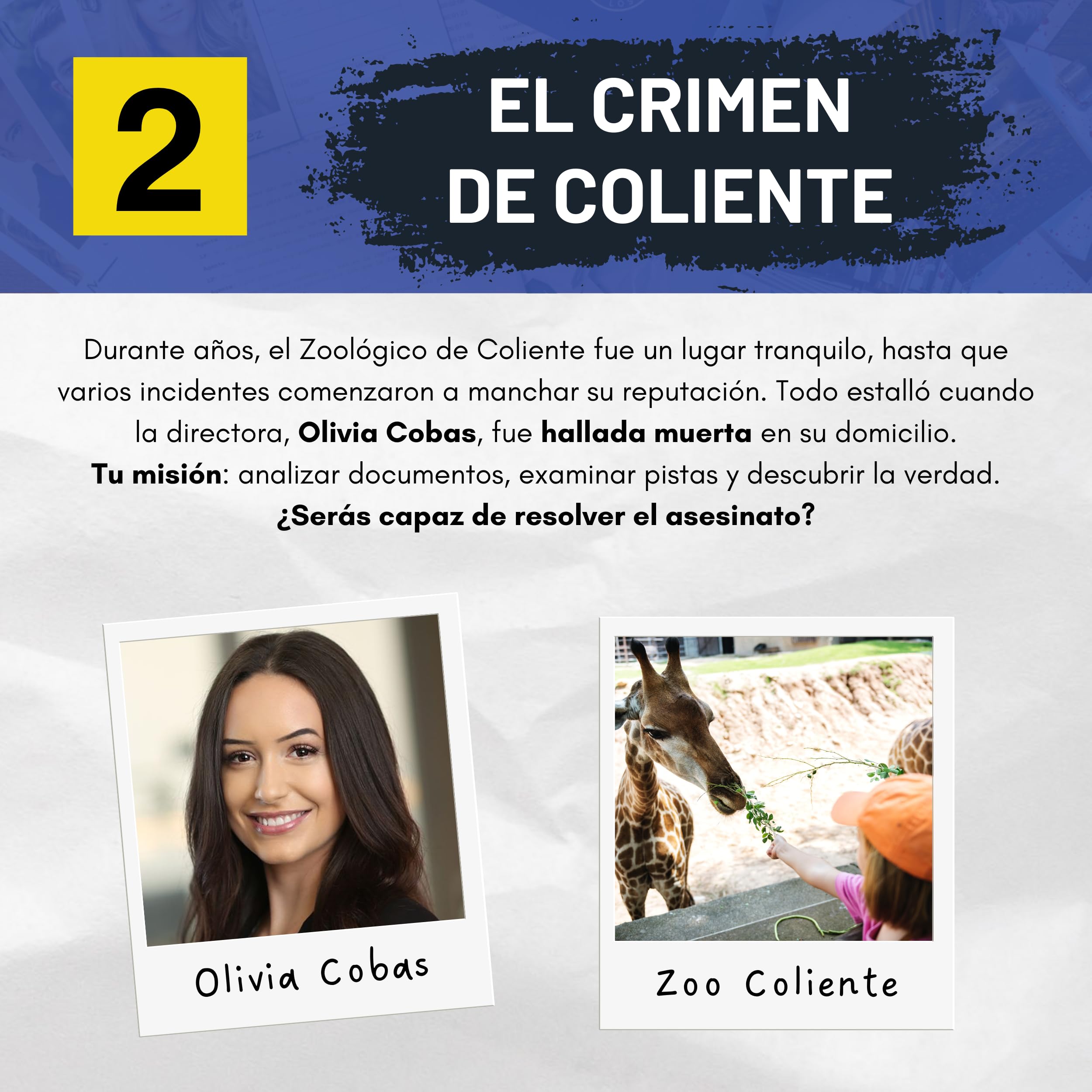 Pack de 3: Caso 1, Caso 2 y Caso 3. Juegos de Mesa Adulto, Casos Policiales para Resolver Misterio en Casa, Escape Room Juego de Mesa Resuelve el Crimen como Detective