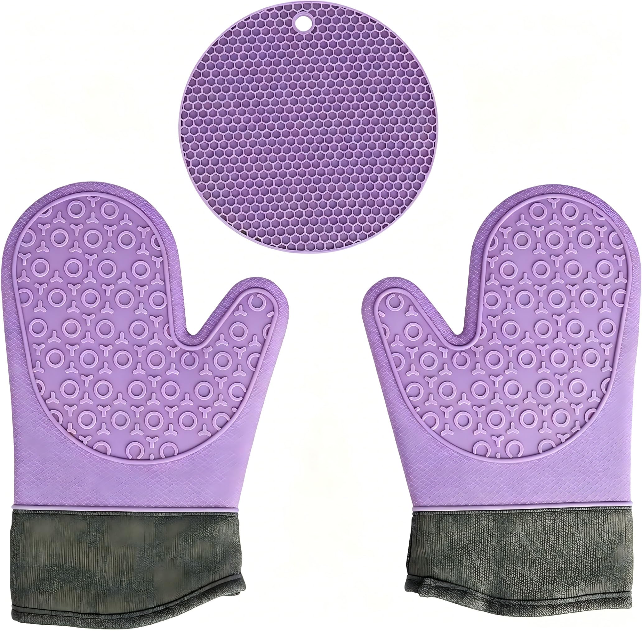 Guanti di protezione dal calore, guanti da forno per protezione dalle scottature, guanti resistenti al calore per cucina e barbecue