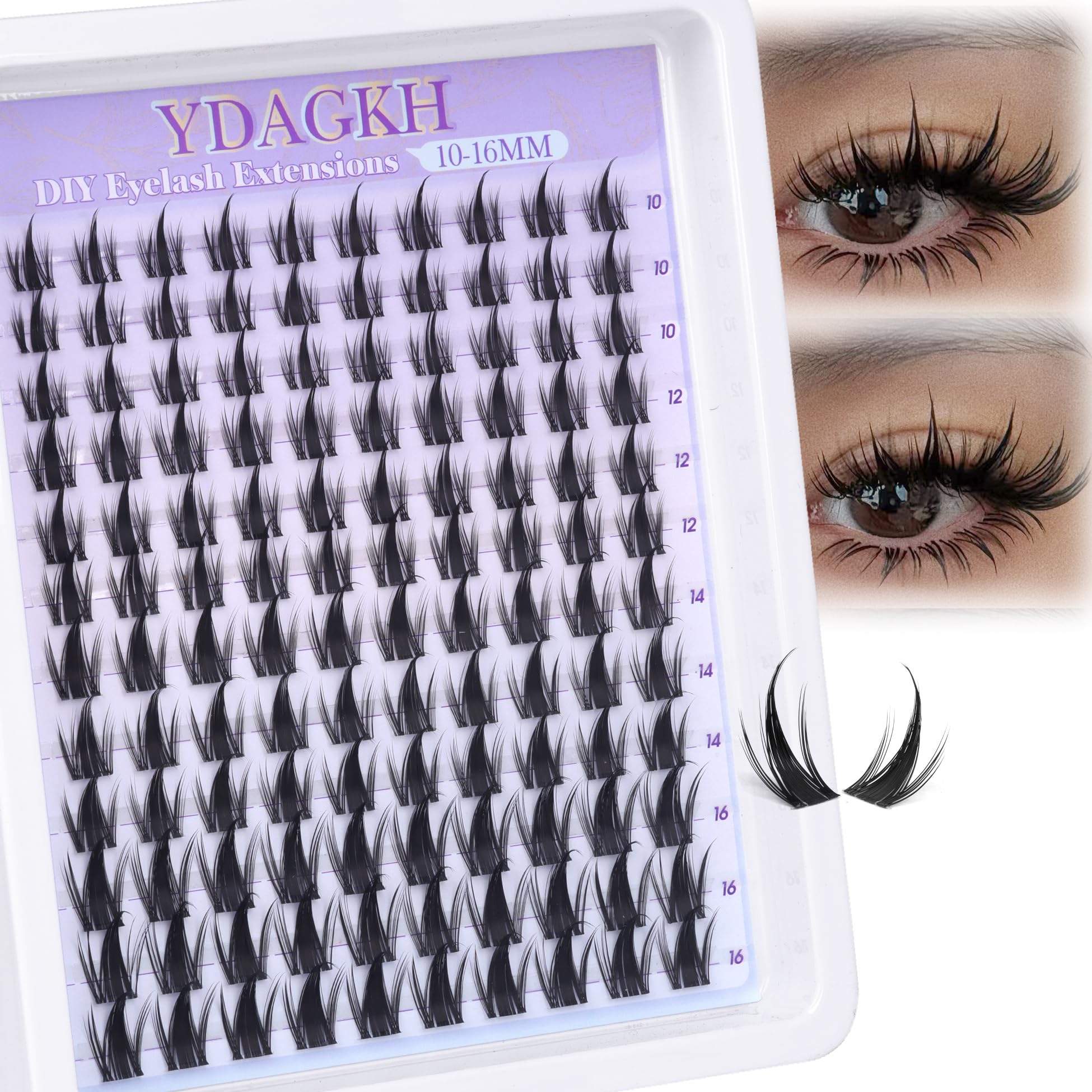 Photo 1 of YDAGKH Anime Lash Clusters with Spikes