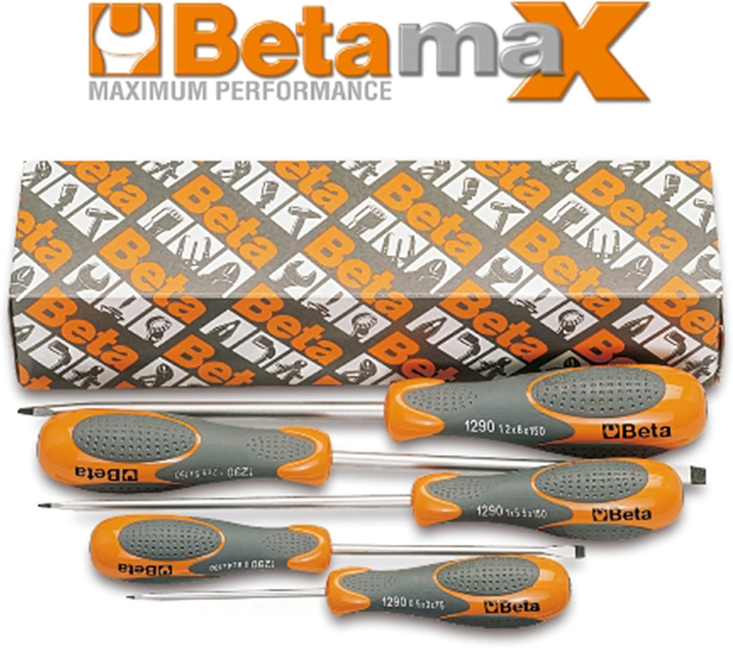Beta 1290/S Set of 5 Slotted Screwdrivers