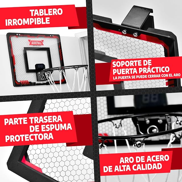 Foto 3 de 8 de Mini Canasta de Baloncesto Interior [para Puerta & Pared]
