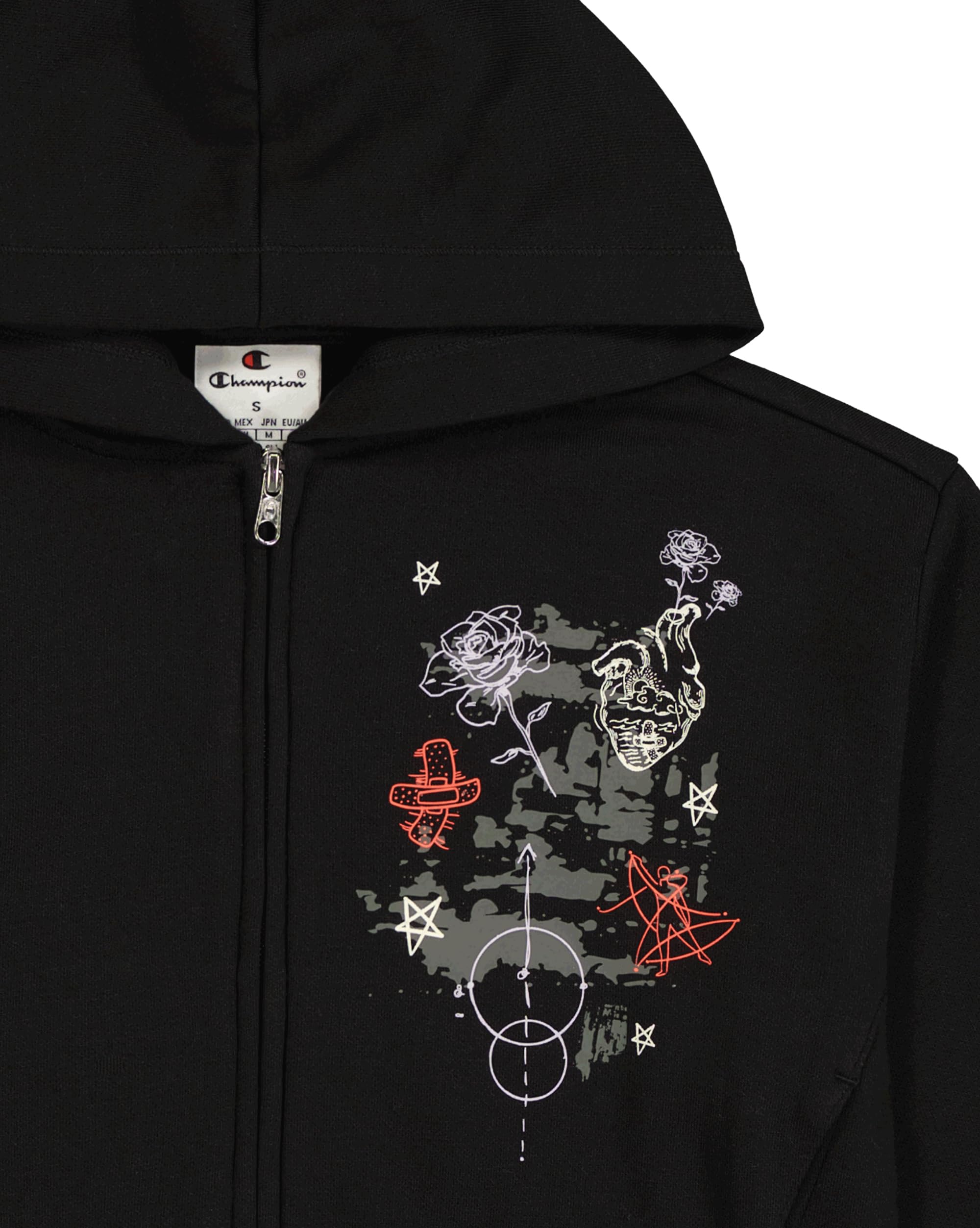 Champion Legacy Emotional Dance G (405015) - Ultra-Light Soft Compact Fleece (240gr) Full-Zip Hooded Felpa con Cappuccio Bambine e Ragazze (Pacco da 1)