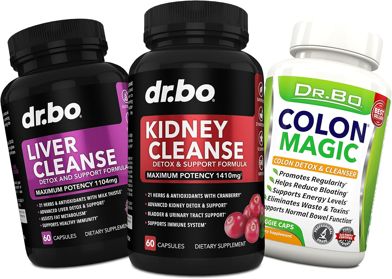Buy Kidney, Liver & Colon Cleanse Detox Support Supplement Natural