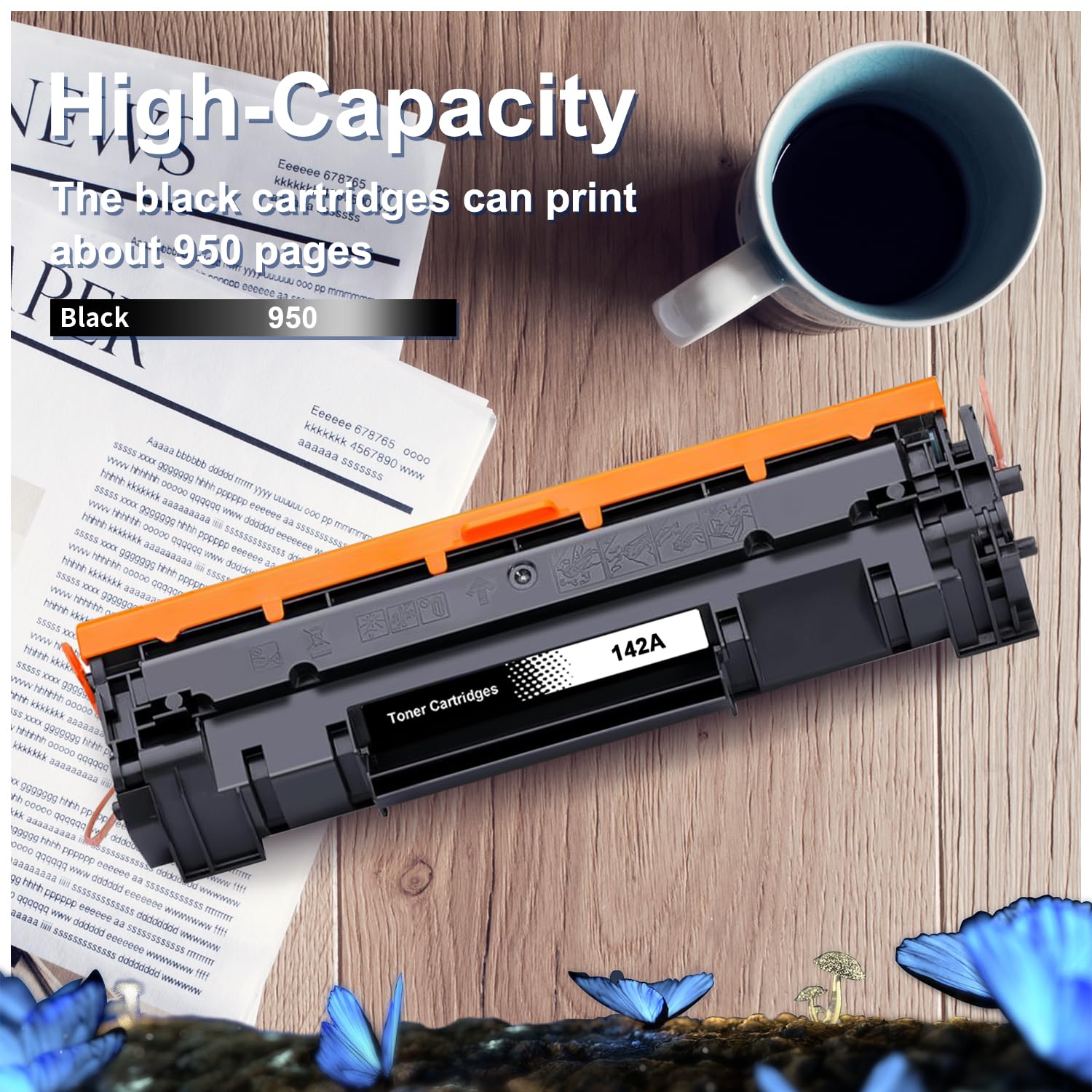 LOSMANN Toner 142A con chip compatibile con HP 142A W1420A per HP Laserjet MFP M140w M110w M110 MFP M140 MFP M139w M139 142X W1420X (1 nero)