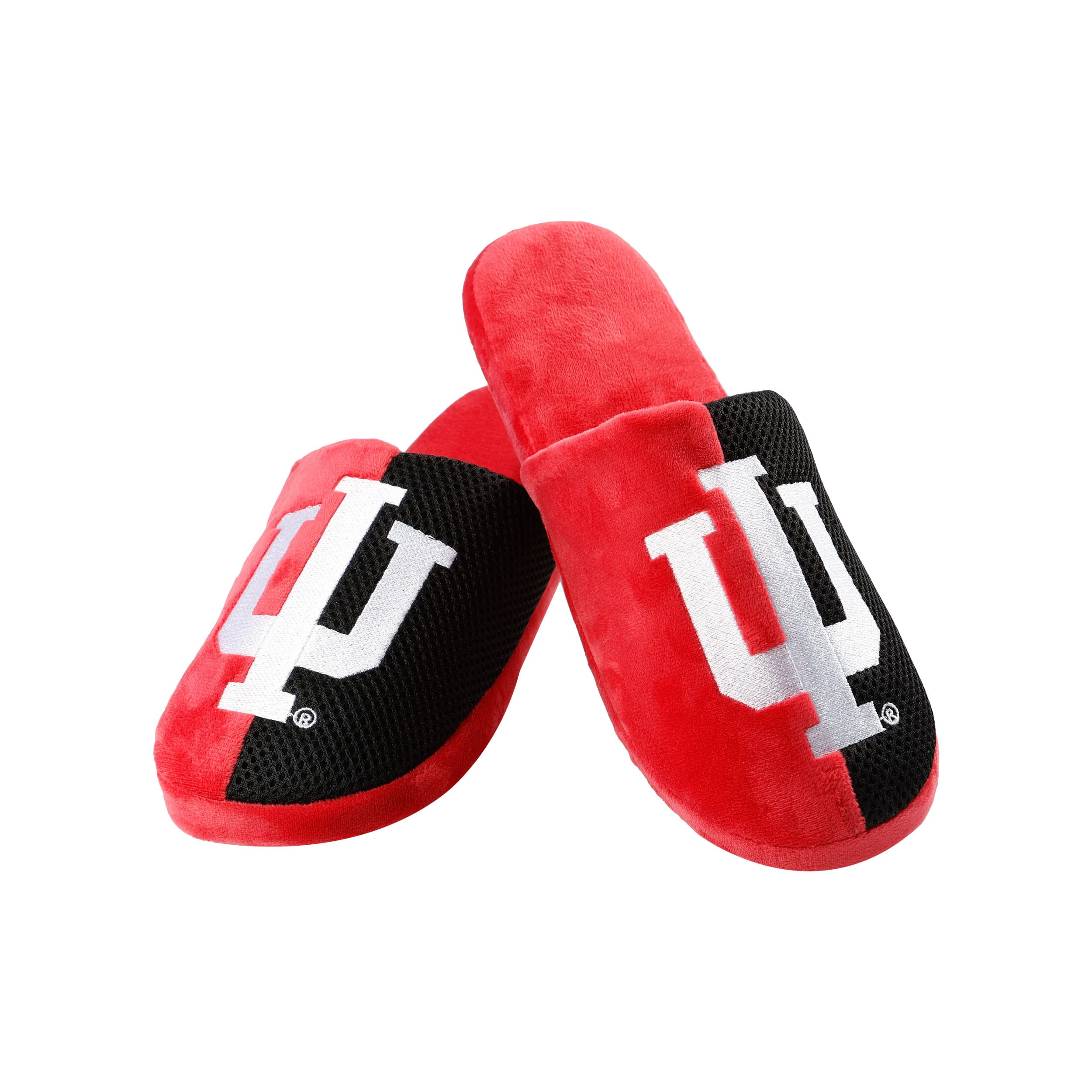 FOCO Oklahoma Sooners NCAA Mens Team Logo Staycation Slippers