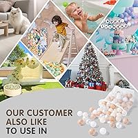 Vista 4 de Bolas de pozo de bolas Realhaha 50 100 200 500 Bolas de juego de plástico para bebés, niñas, niños pequeños, tienda de campaña, piscina, sala