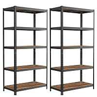 SONGMICS Set di 2 Scaffalature, 50 x 100 x 200 cm