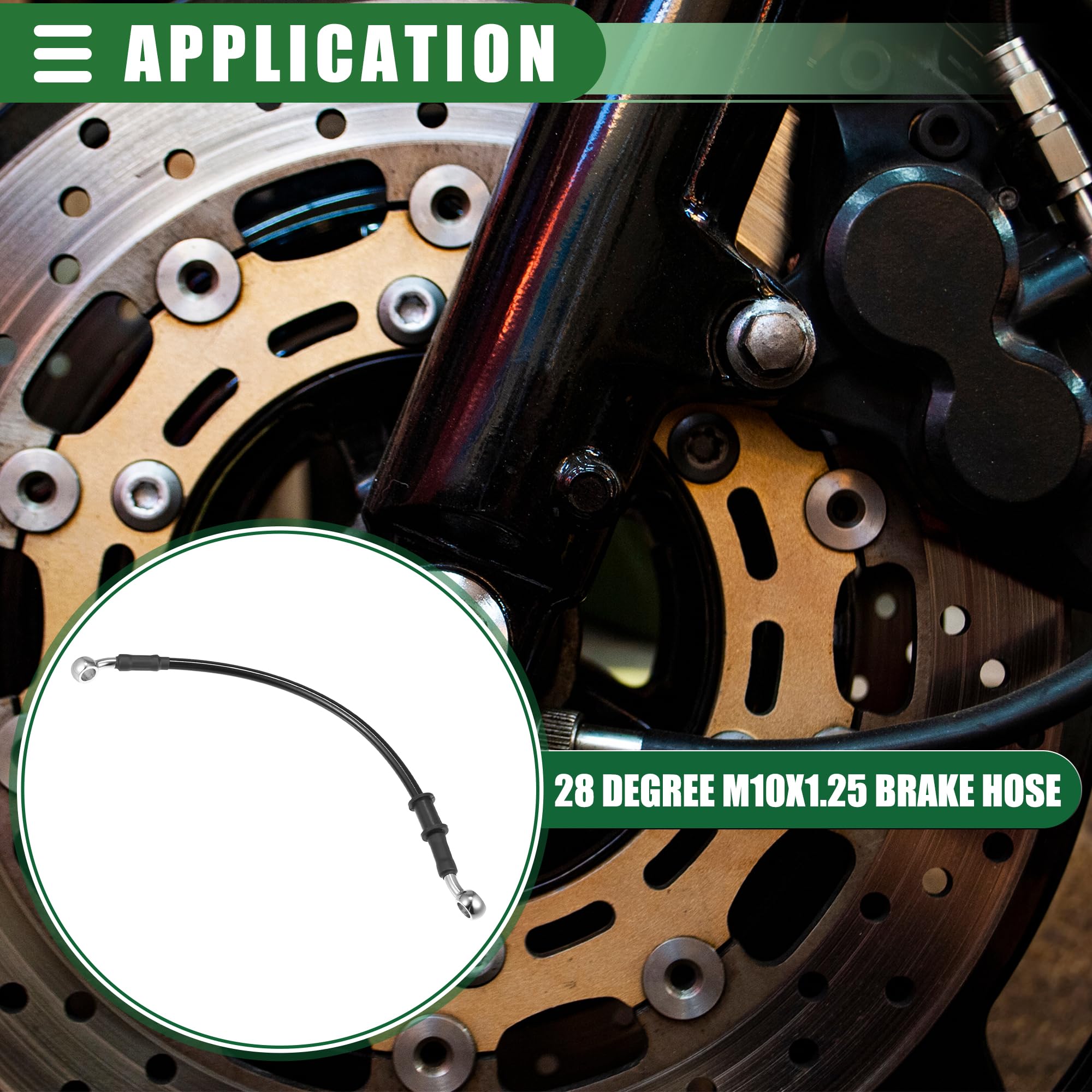 10mm 1400mm Hydraulic Brake Master Cylinder Hose Line PIT PRO Quad Dirt Bike ATV - Foto 3