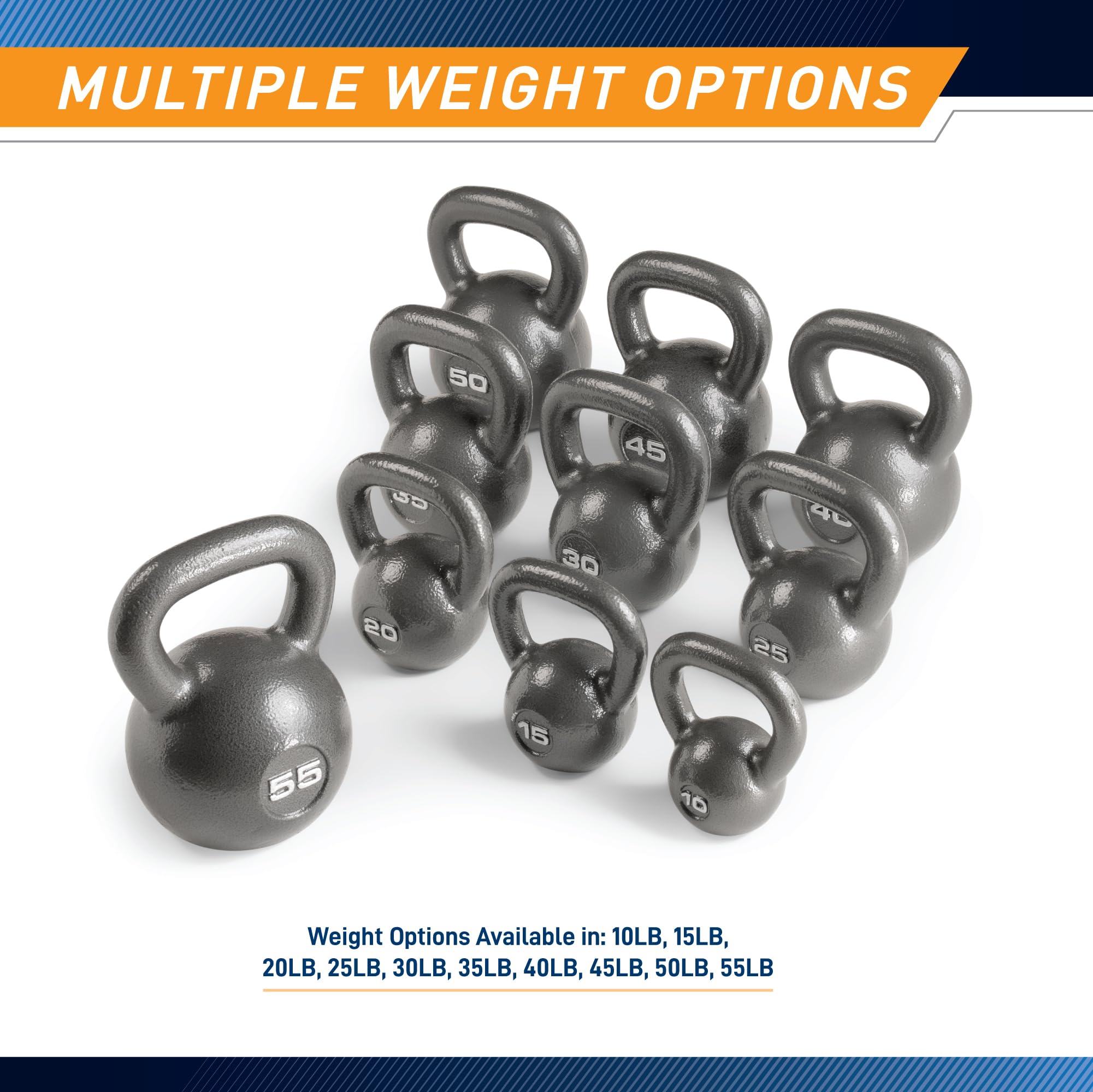 Marcy Hammertone Kettle Bells - Pesi da Allenamento HKB da 10 a 25 kg