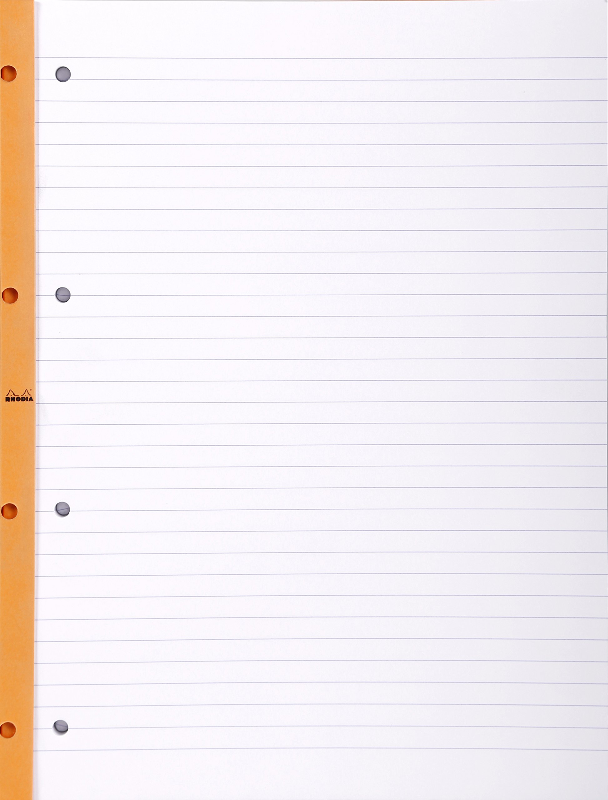 Lot de 5 Bloc feuillets Side A4, 80 feuilles microperforés 80 g/m², ligné, perforées 4 trous