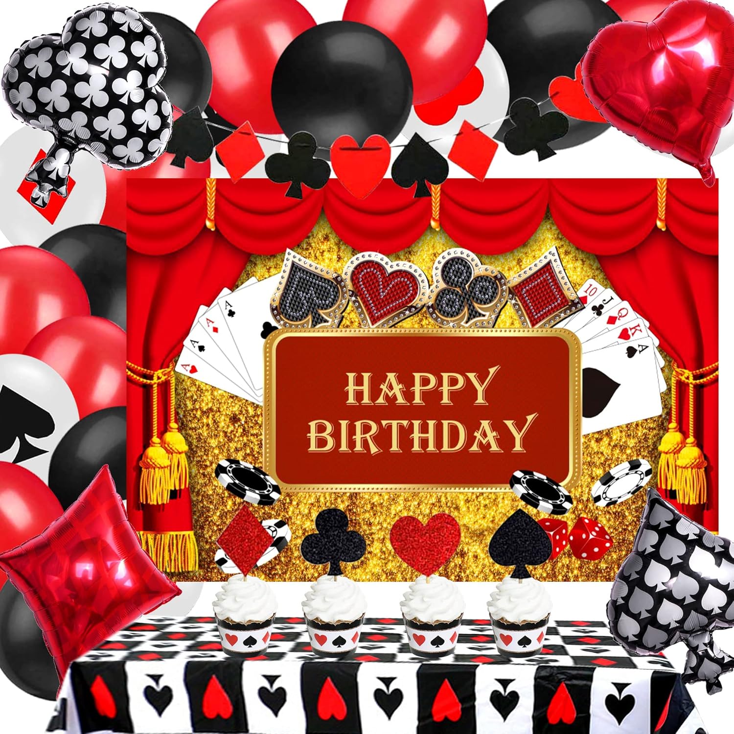 JeVenis Décorations De Gâteau De Maquillage Pour Gâteau D'anniversaire