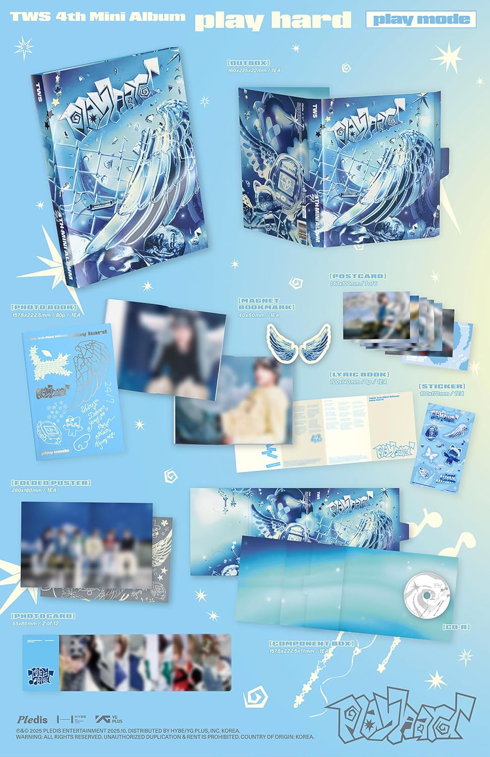 TWS play hard 4th Mini Album Standard Set(play mode+hard mode) Out