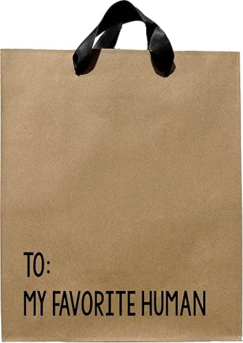 Bolsas de regalo divertidas, bolsa de regalo de papel kraft de tamaño mediano con asas de cinta negra, bolsas de regalo novedosas, bolsa de regalo