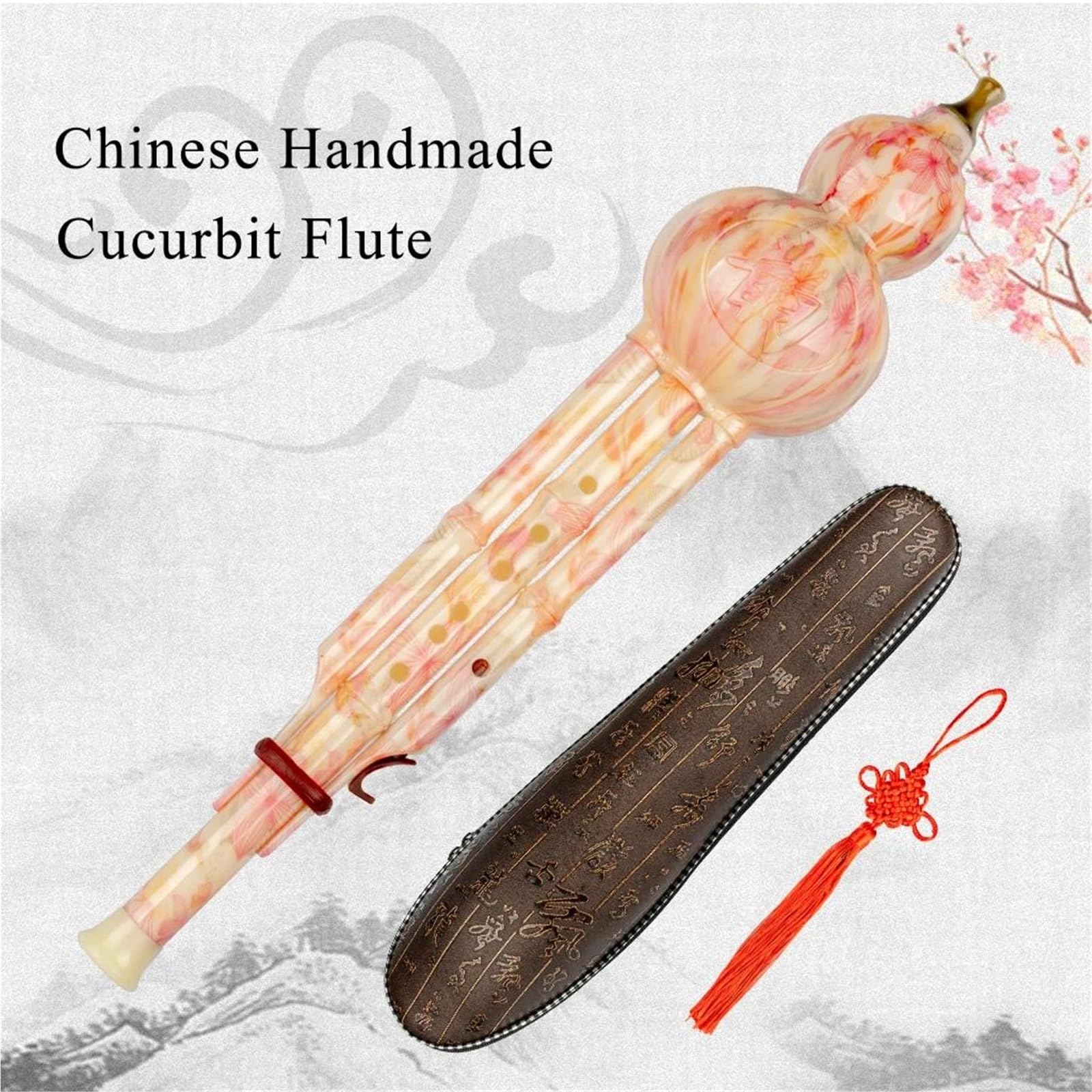 Hulusi Clave De C Hulusi Instrumento Musical Tradicional Chino ABS Flauta De Calabaza Curcubit Instrumento Étnico Con Funda Protectora