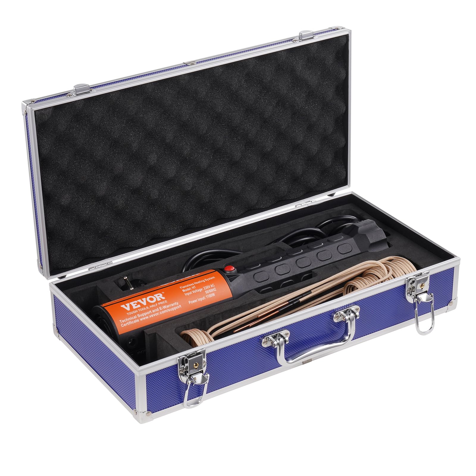 VEVOR Calentador de Inducción Magnético 1 KW con 8 Bobinas de Inducción, Removedor de Pernos del Calentador de Inducción para Quitar Pernos y Tuercas, Negro, Plástico, 6.6 Libras