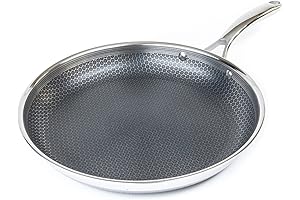 HexClad 12-Inch Hybrid Nonstick Frying Pan: Ultimate Cooking Versatility