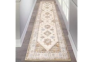 HEBE Boho Hallway Runner Rug 2x8 Ft - The Serene Bohemian Haven for Your Home