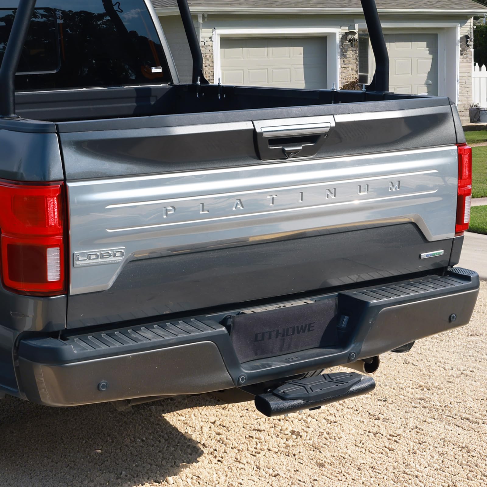 Trailer Hitch Step for 2 Hitch Receiver Universal Fit for Trucks SUV Car Van Carbon Steel with Dual-Stage — view 2