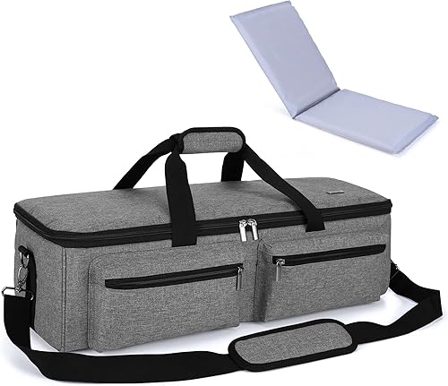 Bolsa Luxja para transporte, de doble capa, compatible con máquinas y suministros de suajado Cricut Explore Air 2 y Maker (solo la bolsa, patente
