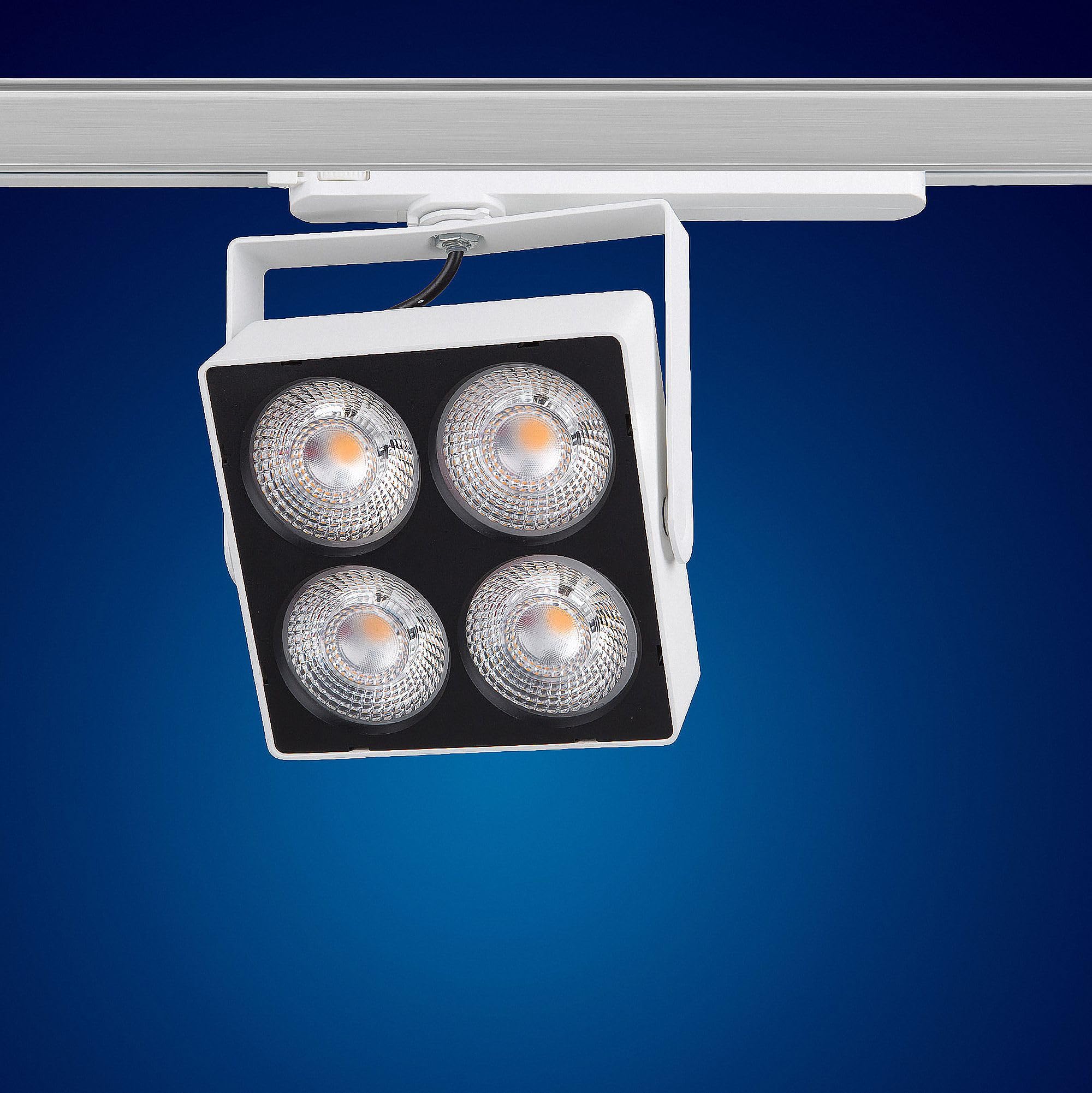Mextronic 3-Phasen-LED-Strahler MATRIX-W 40W Warmweiss für Stromschienen