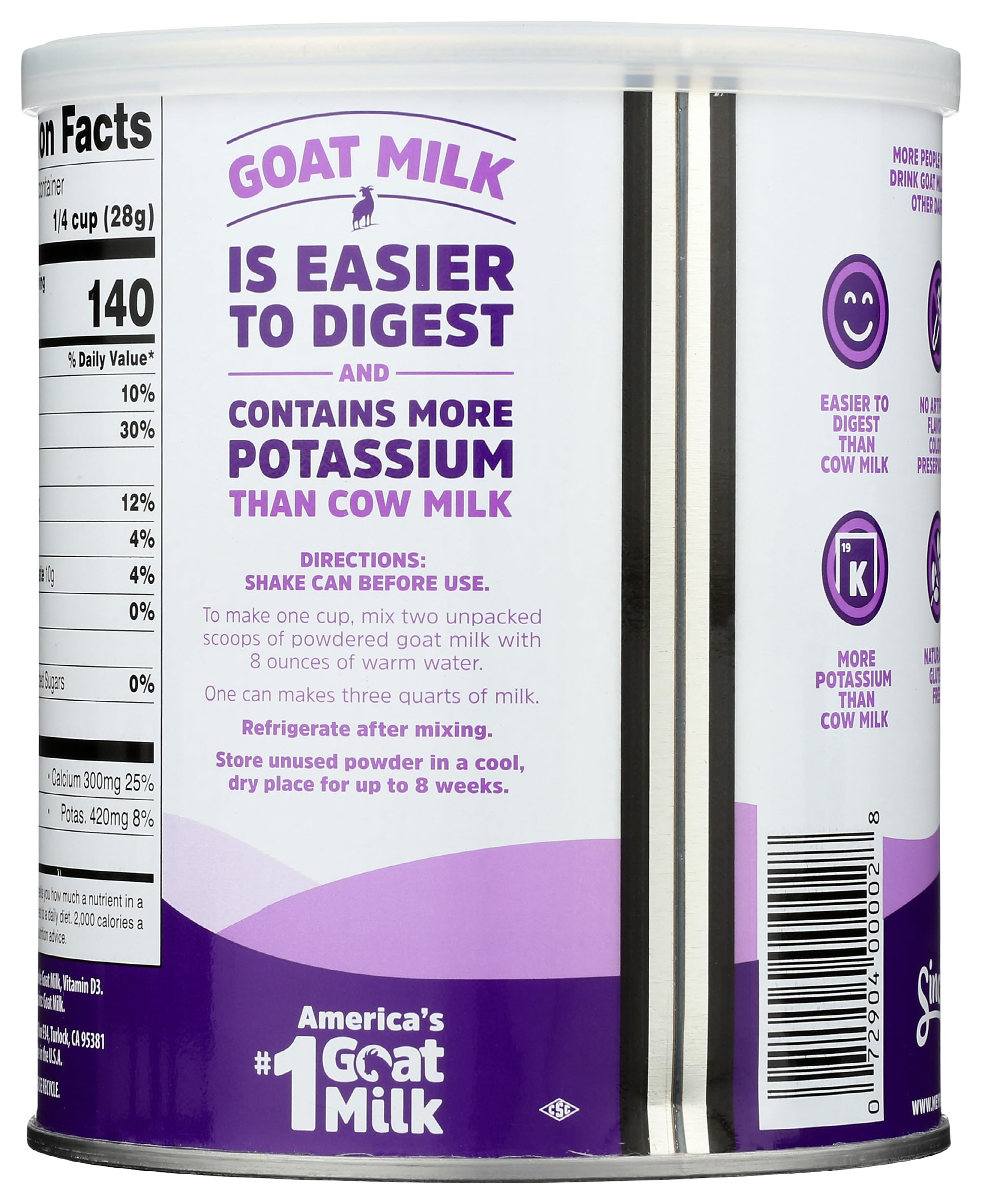 Meyenberg Goat Milk - Powdered, 12-Ounce by Meyenberg [Foods]