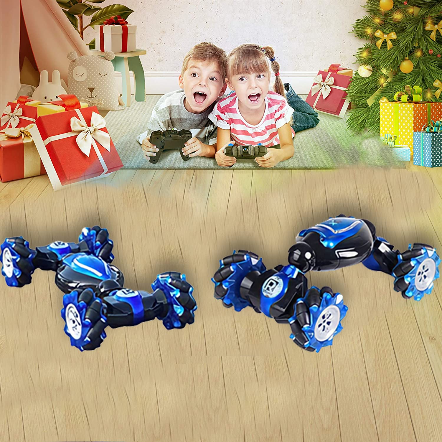 Remote Control Car, 112 Scale Large Gesture RC Car, 4WD 2.4G 25KM/H Fast Hand Controlled RC Car