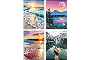 Unleash Your Inner Artist with This Serene Sunset Beach Paint by Numbers Kit