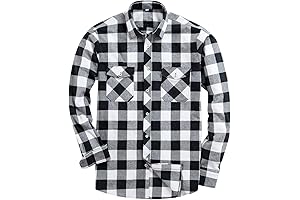 Men's Button Down Regular Fit Long Sleeve NWA Costume Flannel Casual Shirts