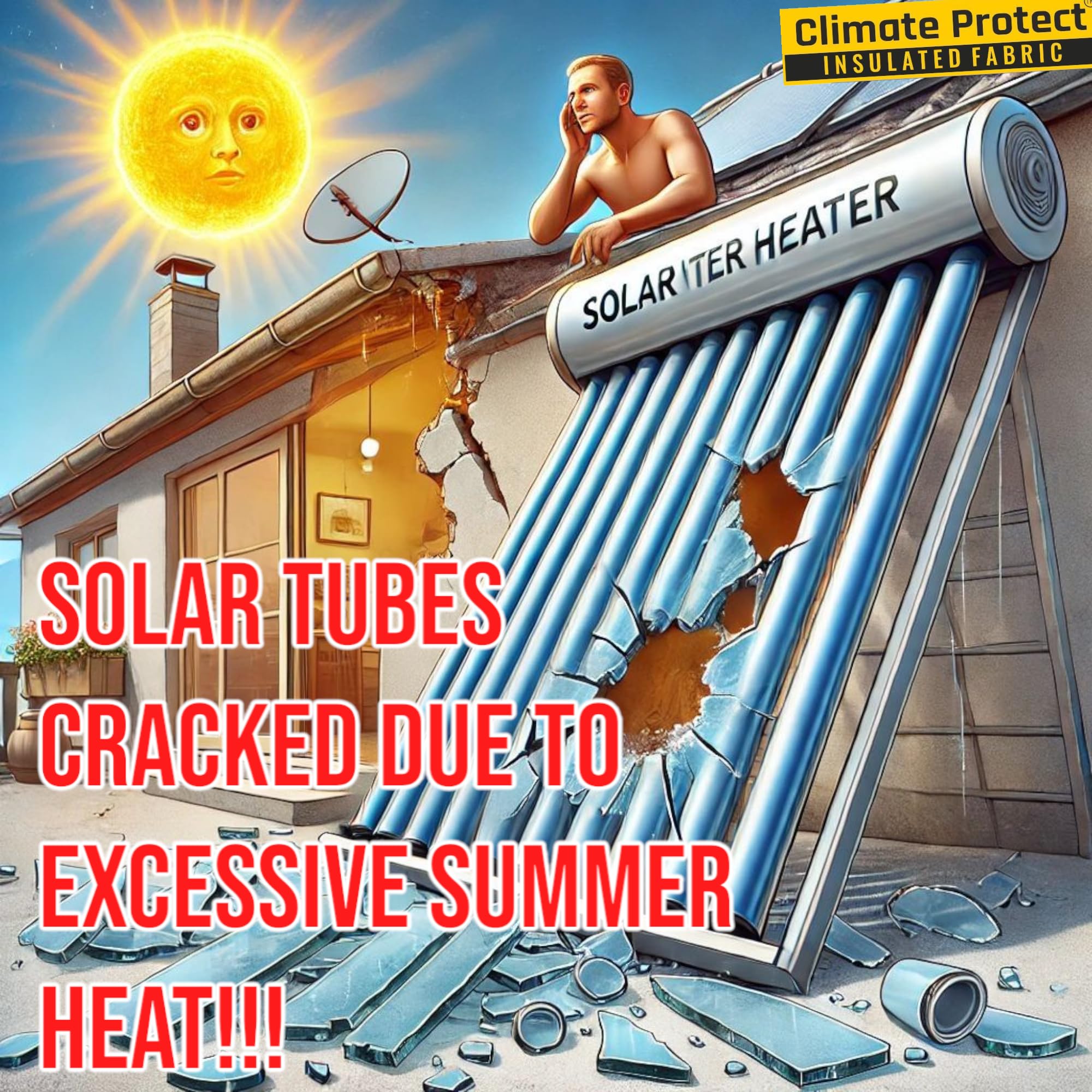 Solar Tube Protector - 97% Heat Shield -2