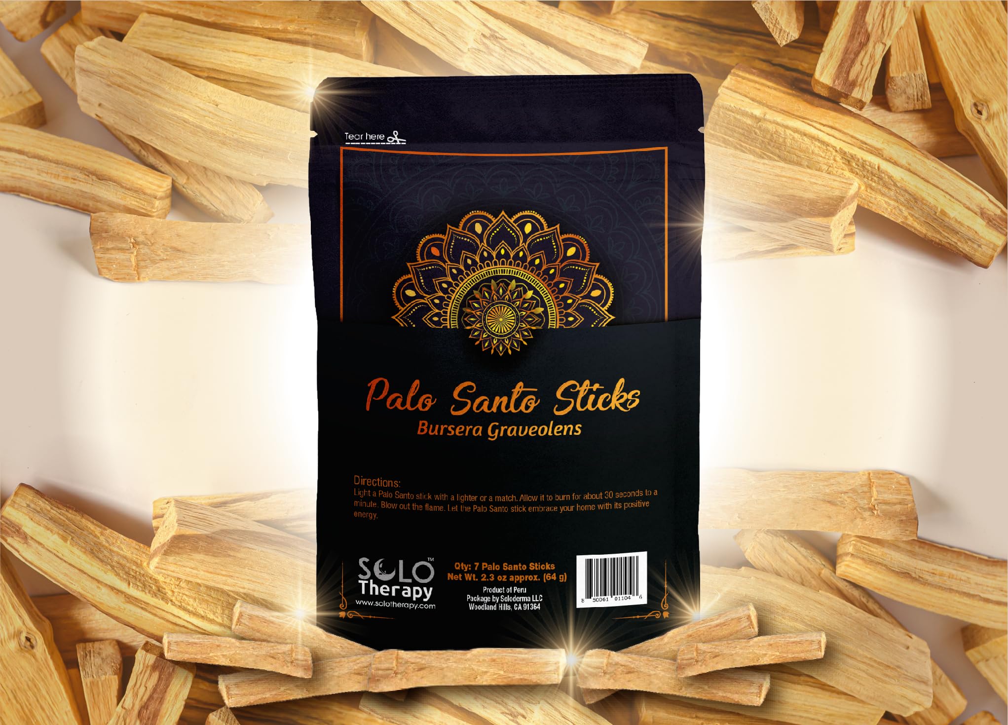Premium Palo Santo Holy Wood Incense Sticks from Peru, for Purifying Cleansing, Meditating. 100% Natural and Sustainable