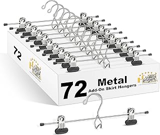 Quality Hangers Chrome Add-on Skirt/Slack Hanger, (96)