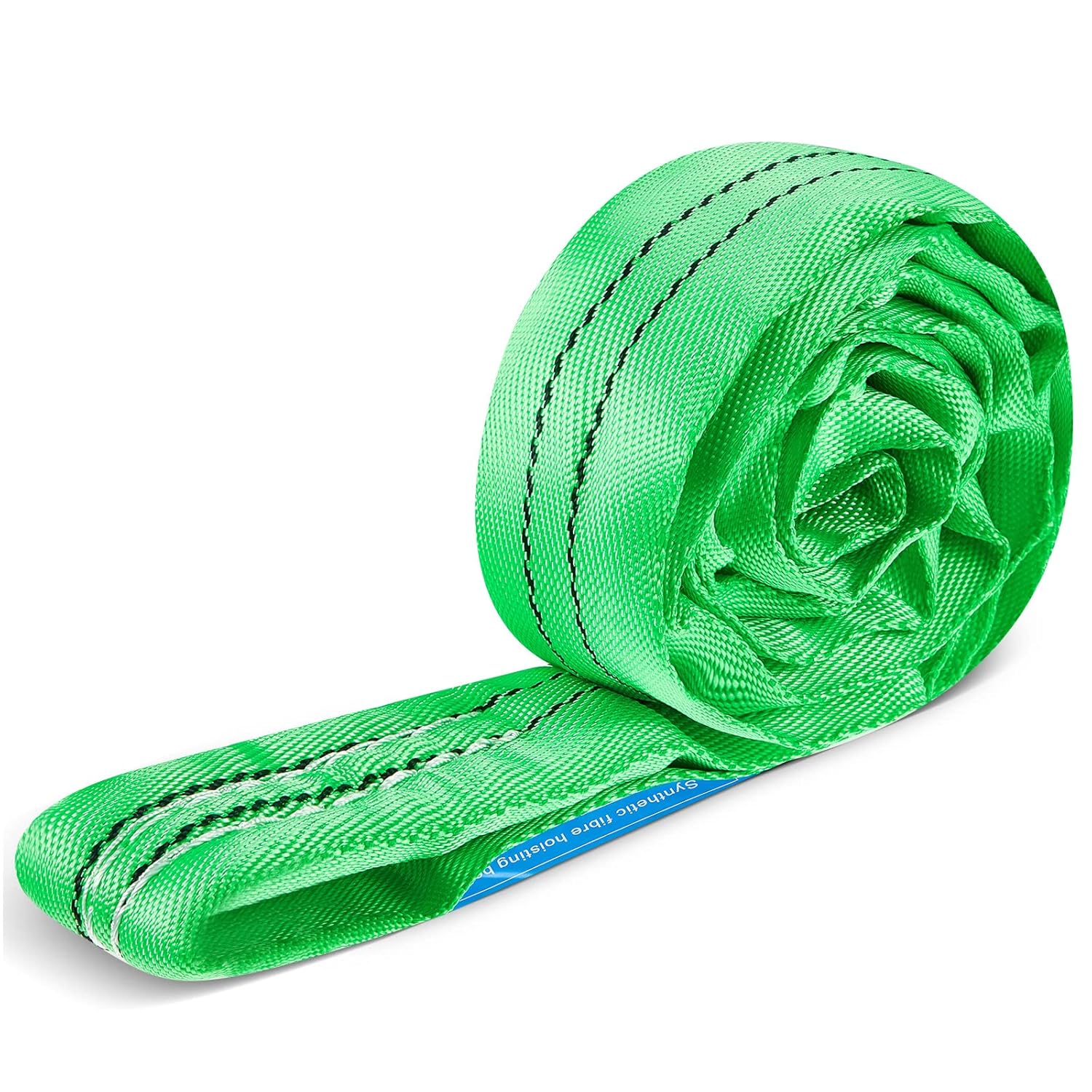 4 Ft Polyester Rigging Lifting Straps for Hoist Heavy Duty Objects, Poly Endless