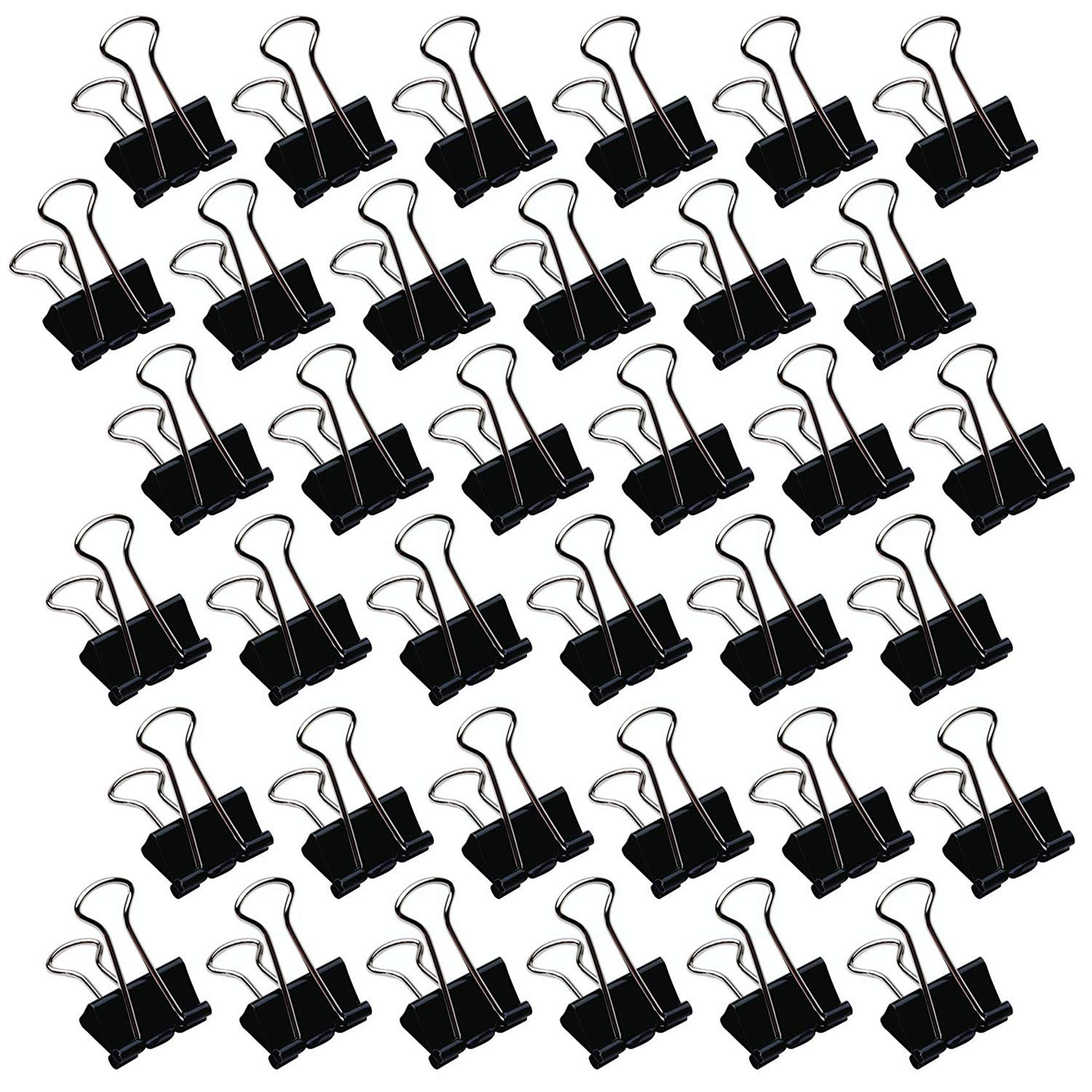 Bambalio Mollette per raccoglitori, 32 mm, confezione da 36, colore: nero