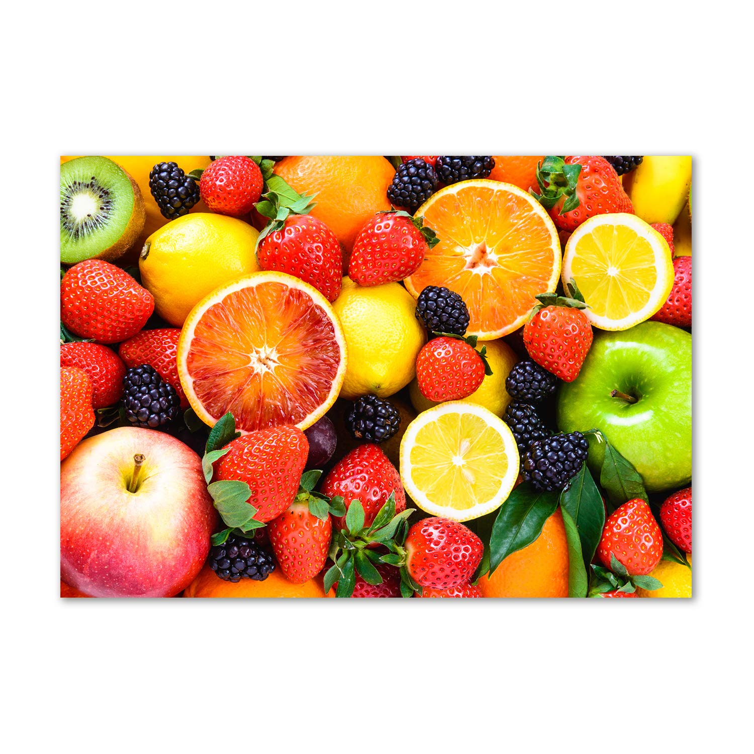 Image verre plastique déco mural Frutas de Color tableau acrylique pour décoration moderne Tulup