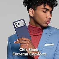 Vista 1170 de GONEZ Funda de silicona para iPhone 15 Pro Max, compatible con Magsafe, protector de cámara + protector de pantalla, forro de microfibra suave Negro