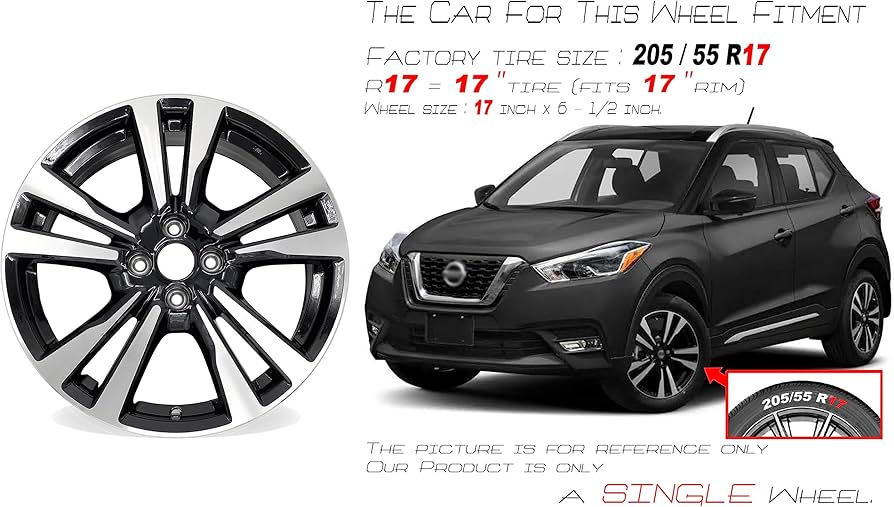 Nissan キックス　17インチ ホイール Amazon.com: New Single 17
