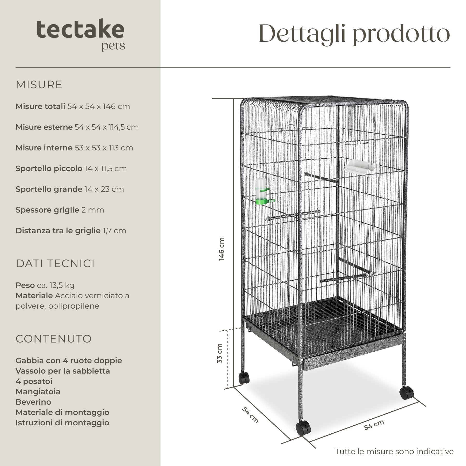Set 2 Cerniere E Graffette Metalliche Con Viti - Per Porte, Finestre